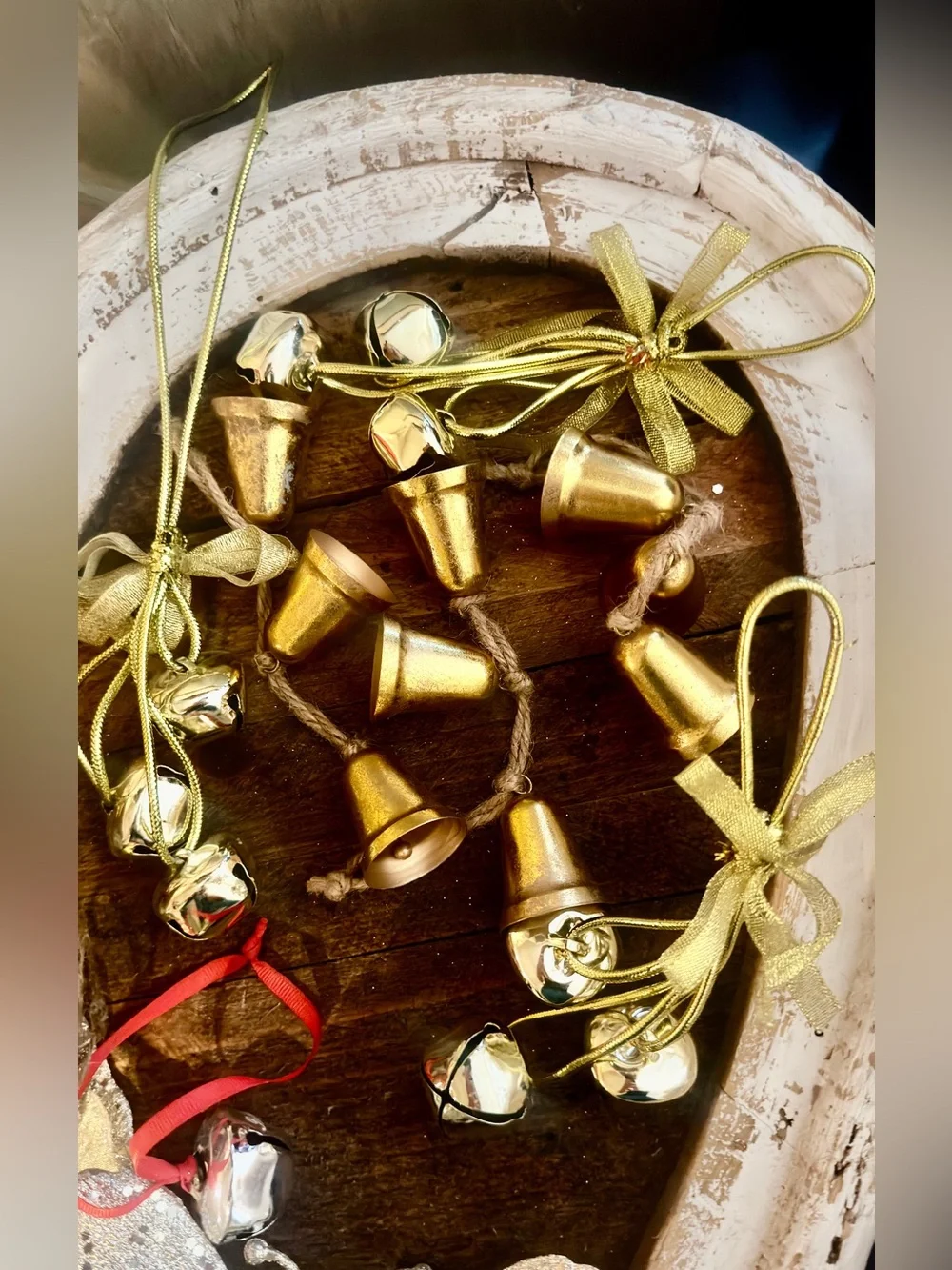 Gold and White Holiday Ornament Set - Home Accents
